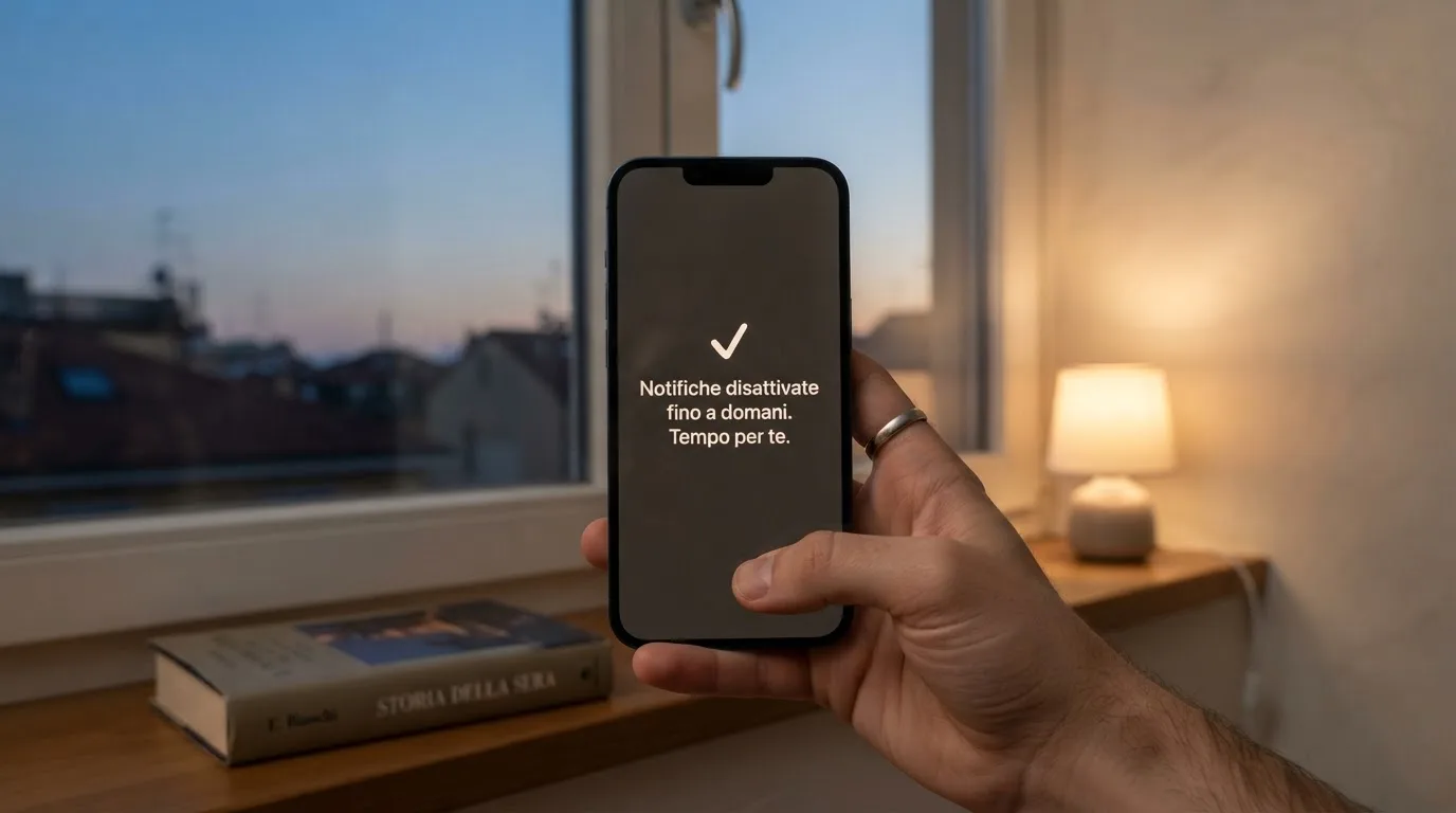 Mano che tiene uno smartphone accanto a una finestra, luce serale tranquilla — casino online con cie